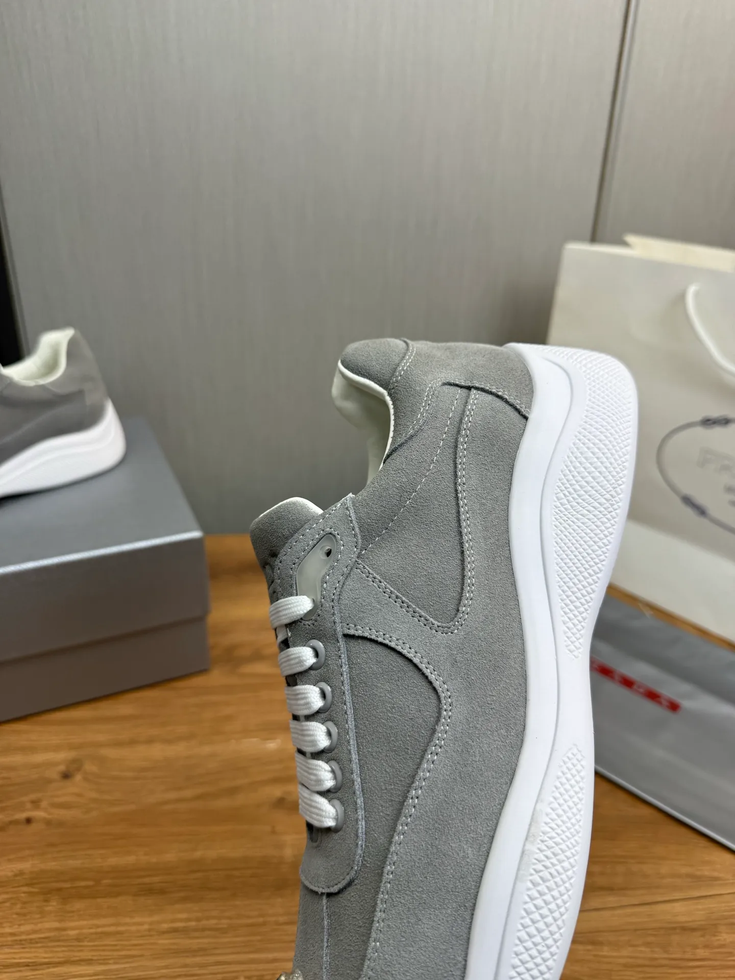 Men's shoes 💰540💰 [PRADA] Men's shoes are popular in the counter, official website is synchronized, 1 high-quality shipment ✔️Original frosted cowhide + cowhide lining, 1🆚1 replica, original sole, 38-45 (45 customized, non-refundable)
